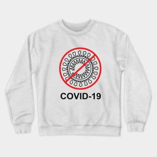 Covid-19 Black Color Crewneck Sweatshirt